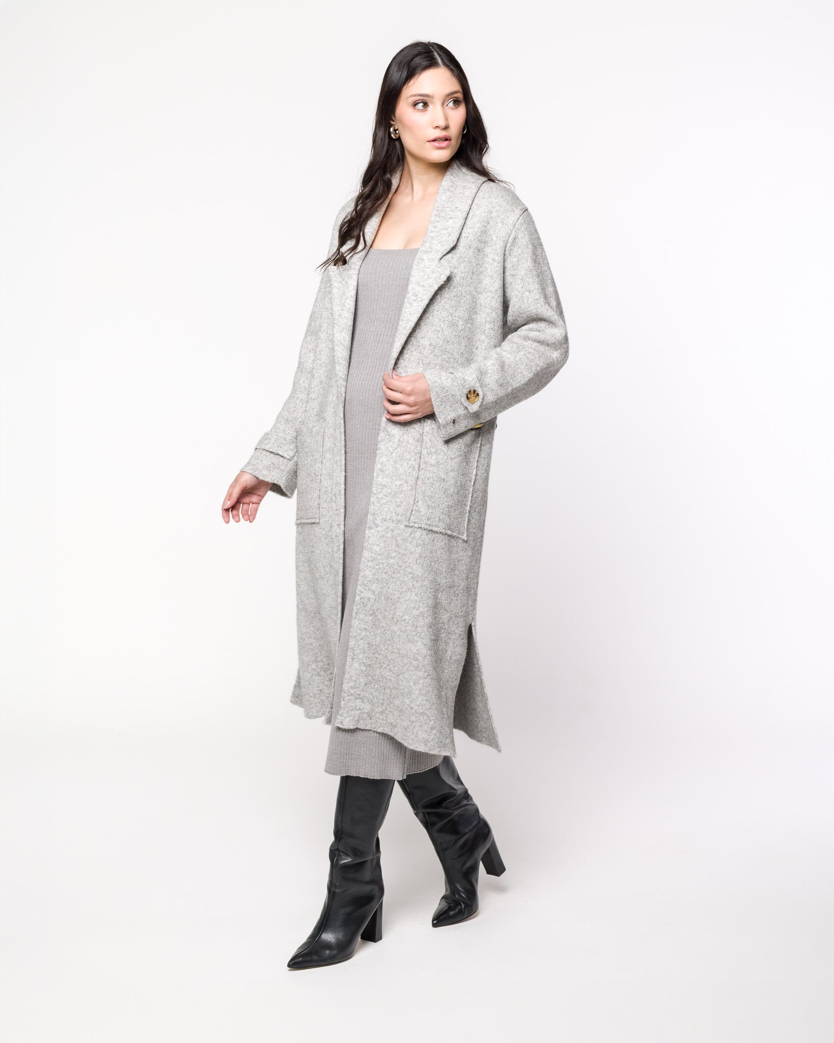 Casaco em Tricot Alfaiataria - Leona