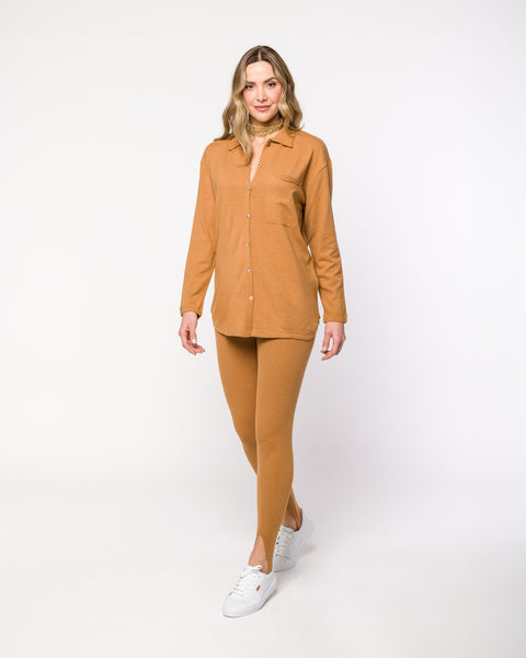 Camisa em Tricot - Marília com botões frontais
