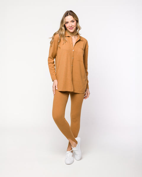 Camisa em Tricot - Marília com botões frontais