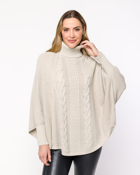 Capa em Tricot - Mirian com gola alta
