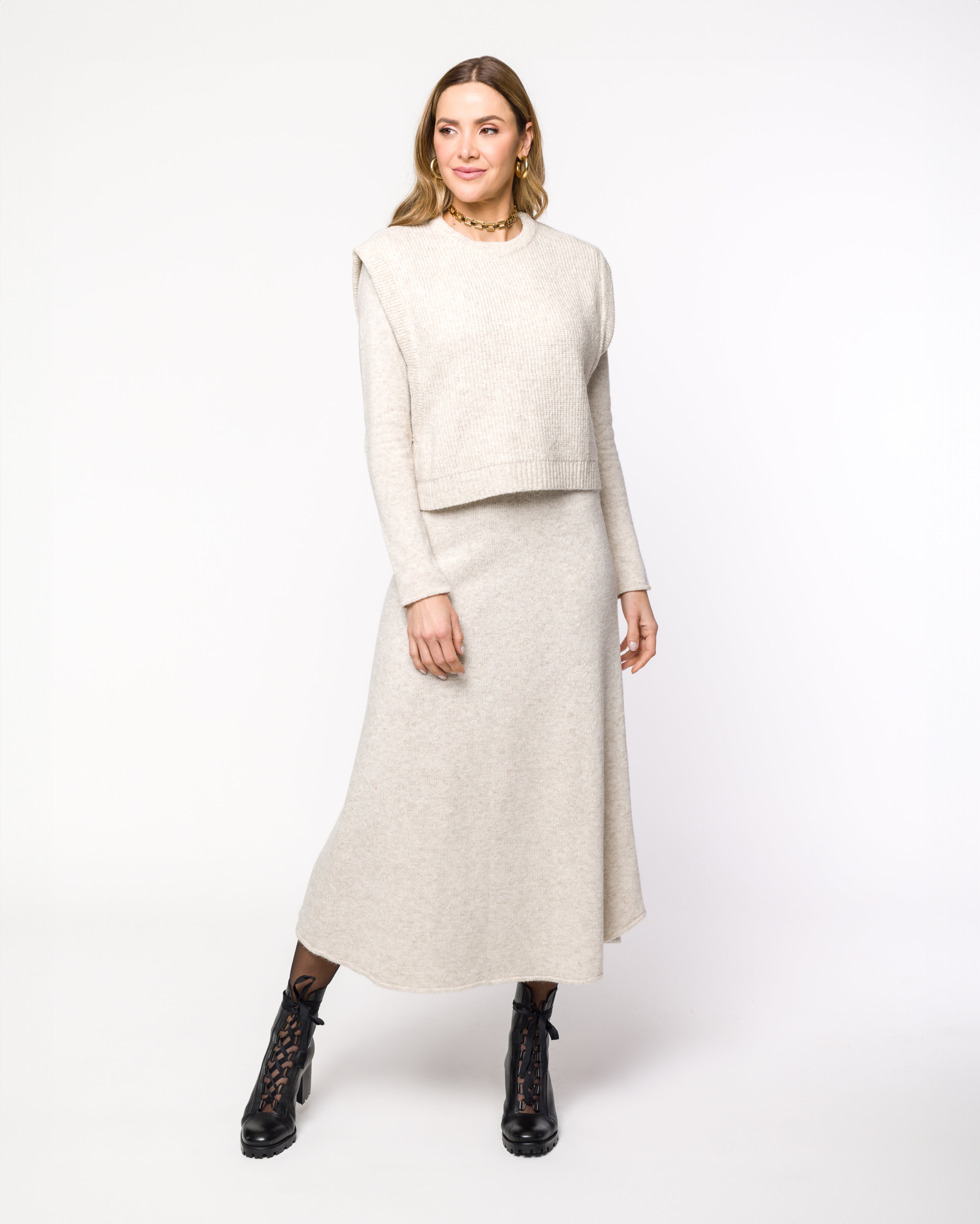 Colete Tricot Cropped - Lidiane