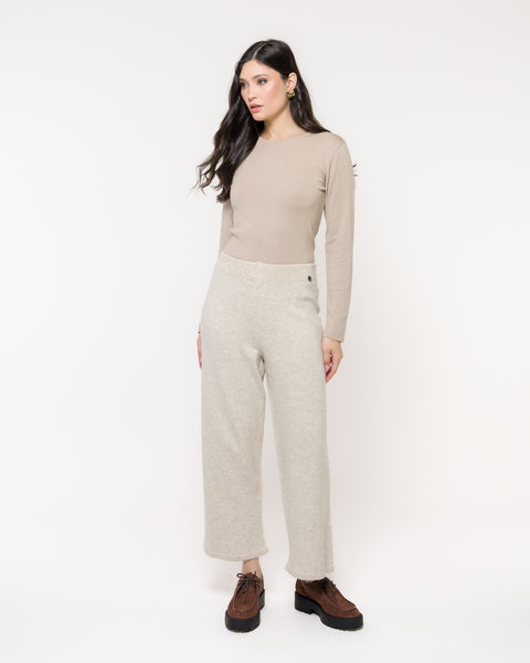 Calça em Tricot Pantalona - Beatriz