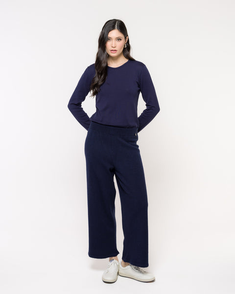Calça em Tricot Pantalona - Beatriz