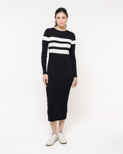 Vestido em Tricot Listras - Mariah