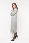 Vestido em Tricot Midi - Betina com decote redondo e comprimento midi