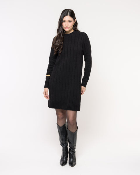 Vestido em Tricot - Serena com manga posta