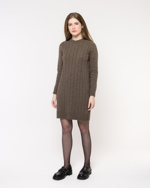 Vestido em Tricot - Serena com manga posta