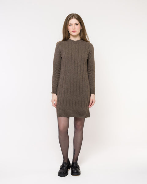 Vestido em Tricot - Serena com manga posta