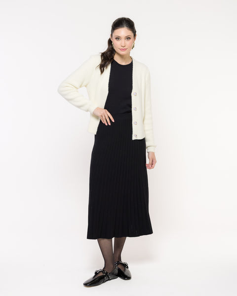 Casaco em Tricot decote V - Rita