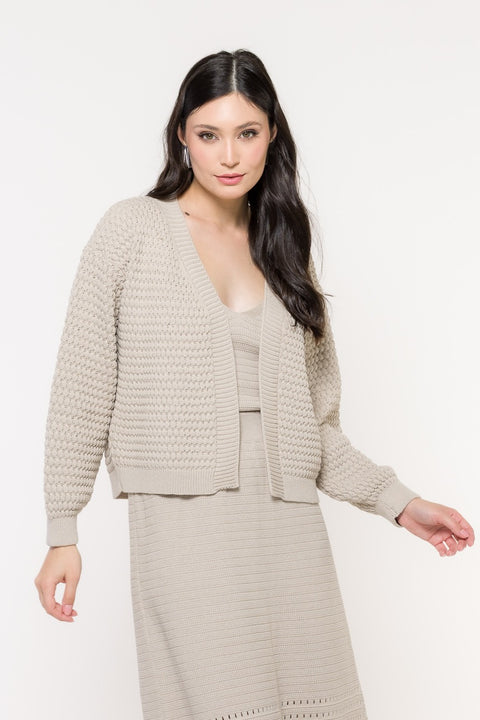 Casaco em Tricot Bubble - Marta