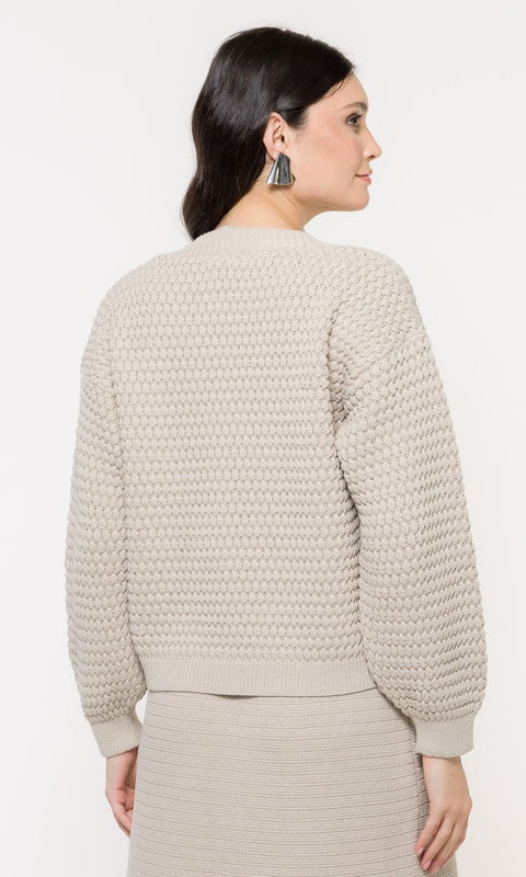 Casaco em Tricot Bubble - Marta