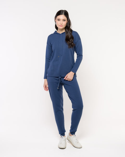 Conjunto em Tricot Catarina (Blusa Capuz + Calça)