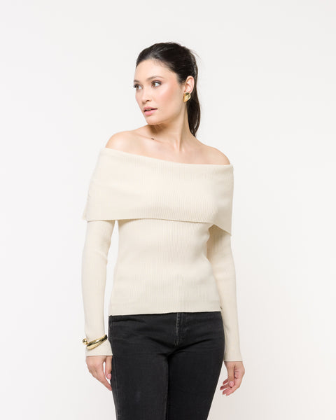 Blusa em Tricot Ombro a Ombro - Samantha