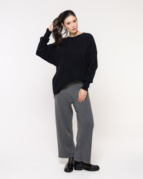 Calça em Tricot Pantalona - Beatriz