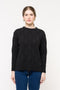 Blusa em Tricot Losango - Lorena com decote redondo