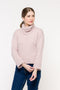 Blusa em Tricot - Neiva com decote redondo e nervura frontal