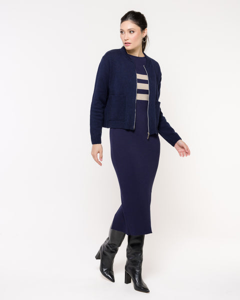 Vestido em Tricot Listras - Mariah