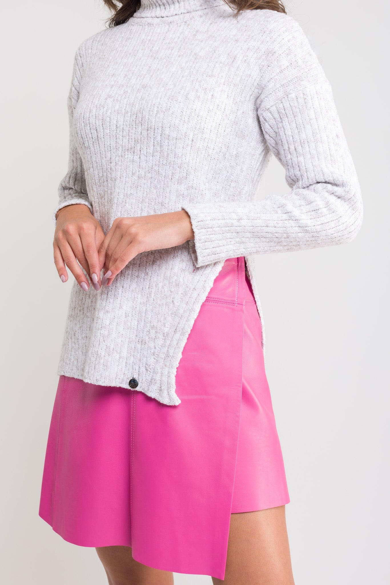 Blusa Tricot Fenda Lateral - Betina