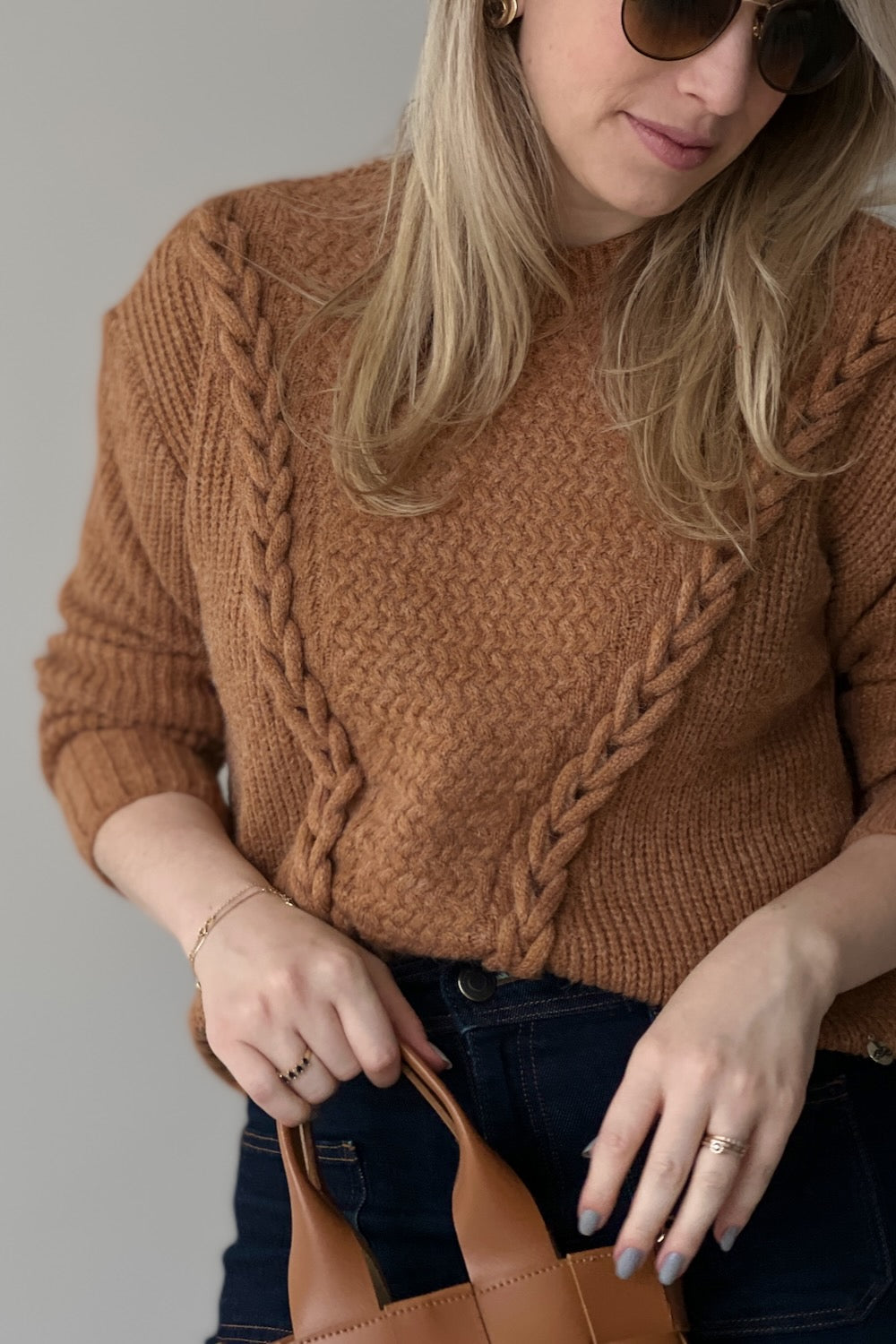 Blusa em Tricot com Tranças  - Celina