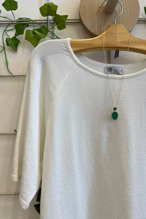 Blusa T-shirt Manga Raglan - Luci com decote redondo