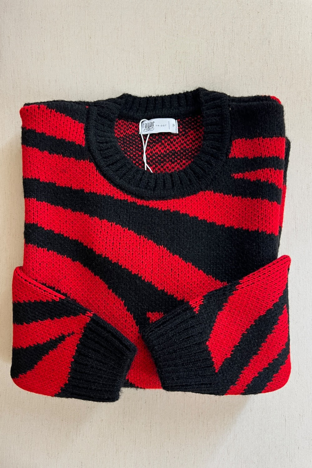 Blusa Tricot Jacquard Zebra - Rafaela