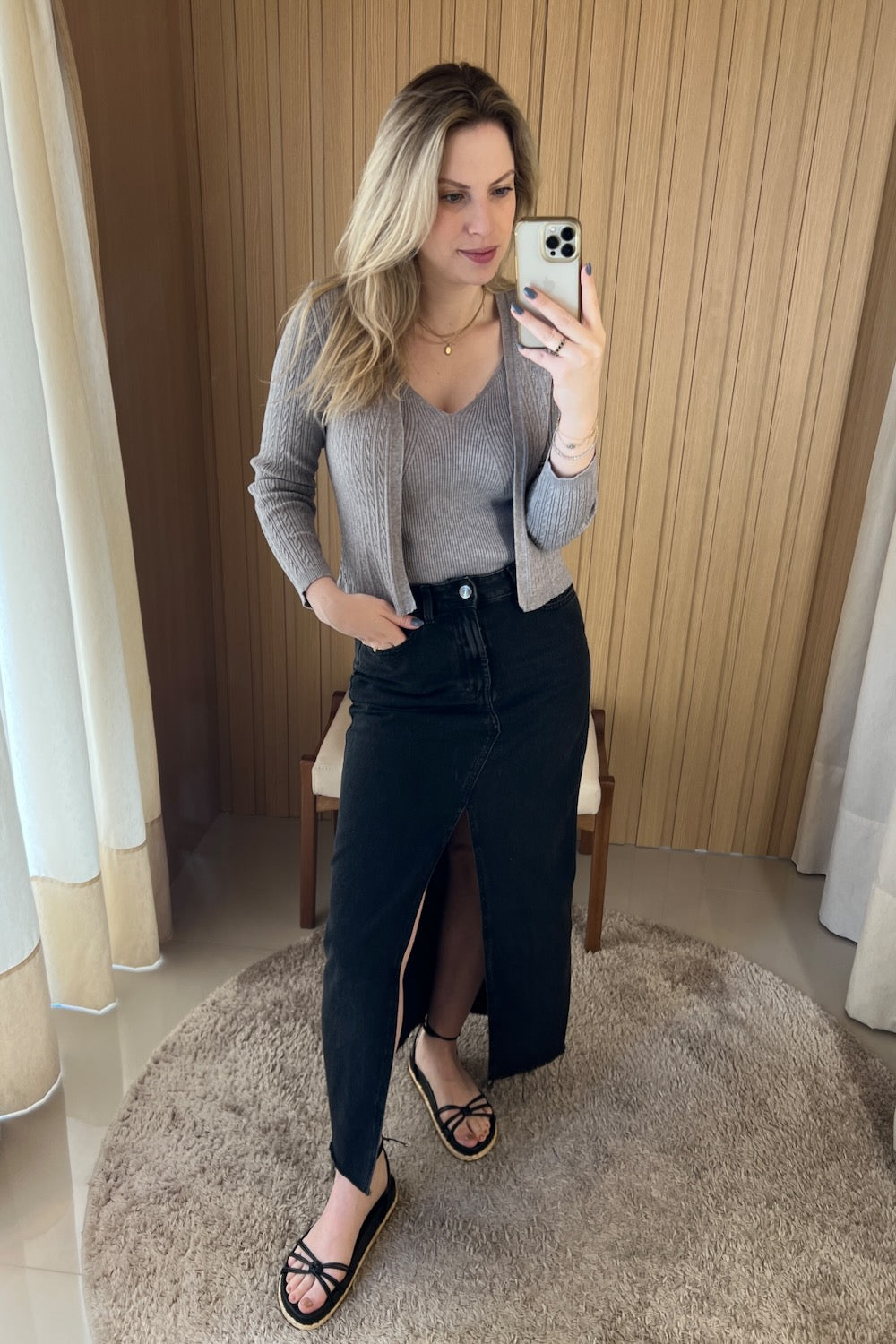 Casaco tranças tricot - Cancún