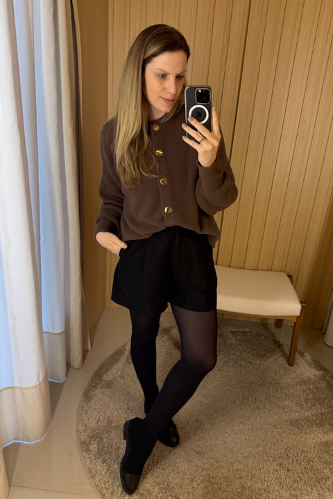 Casaco em Tricot Oversized - Juliana