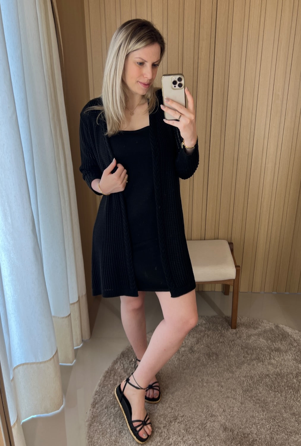 Casaco Amanda - Alongado e vazado