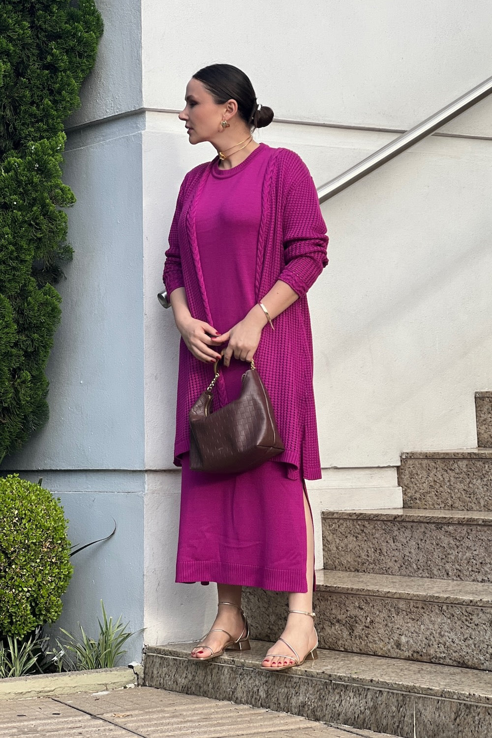 Vestido Amanda - Tubinho decote quadrado