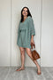 Conjunto em Tricot - Santorini com decote V e modelagem ampla