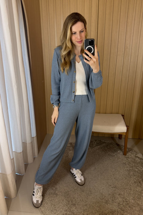 Conjunto em Tricot - Brisa (Calça + Casaco)