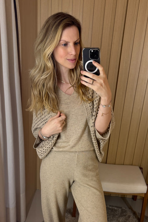 Kimono em Tricot casulo - Fiorella