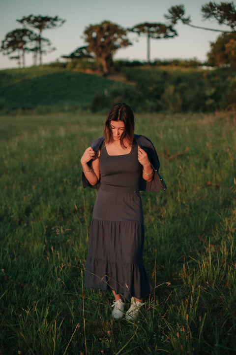 Saia Tricot Babados - Mykonos