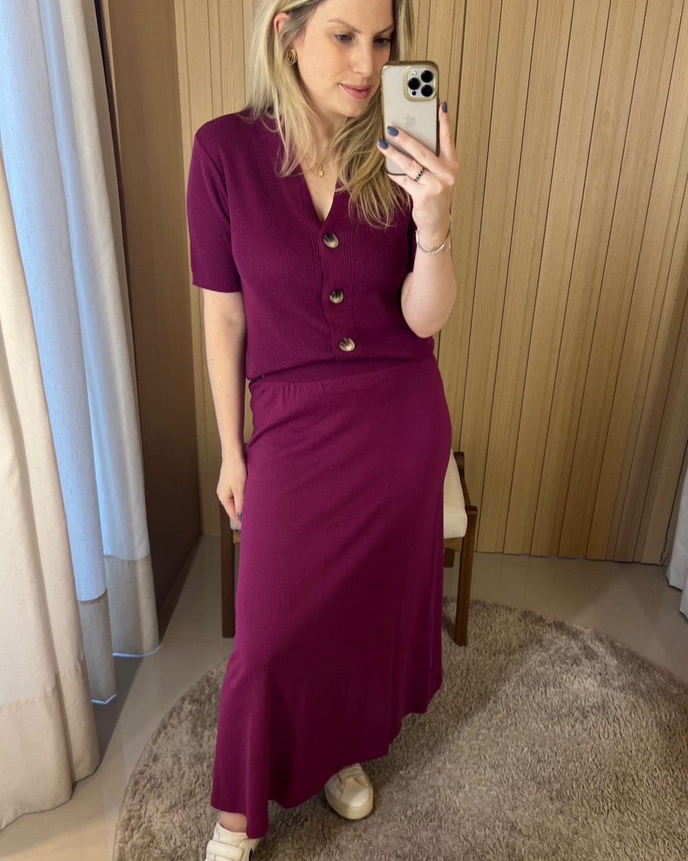 Saia em Tricot Evasê - Marina