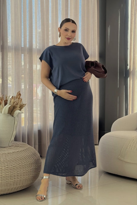 Saia Midi em Tricot - Siena