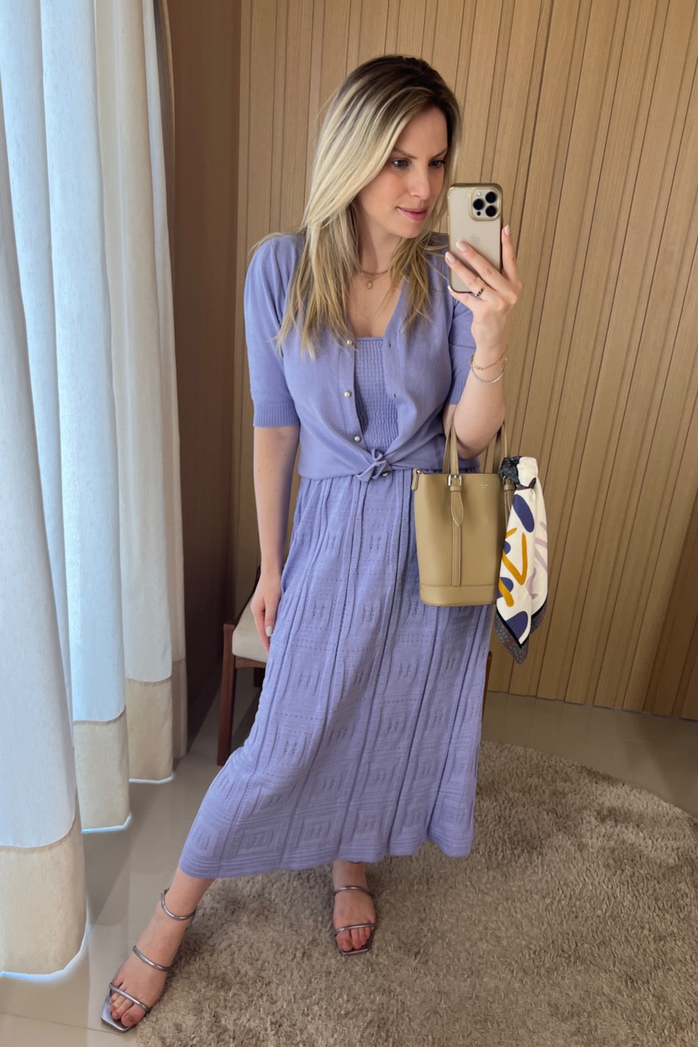 Vestido tricot trabalhado - Camila