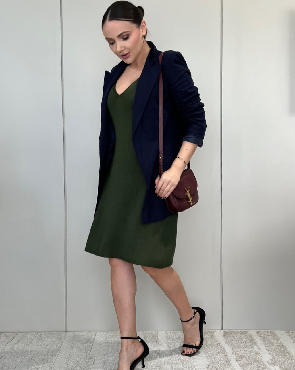 Vestido Tricot Evasê com Laço - Ibiza