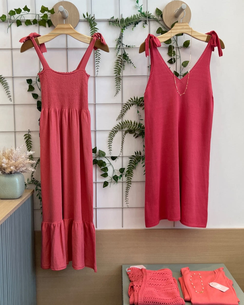 Vestido Tricot Evasê com Laço - Ibiza