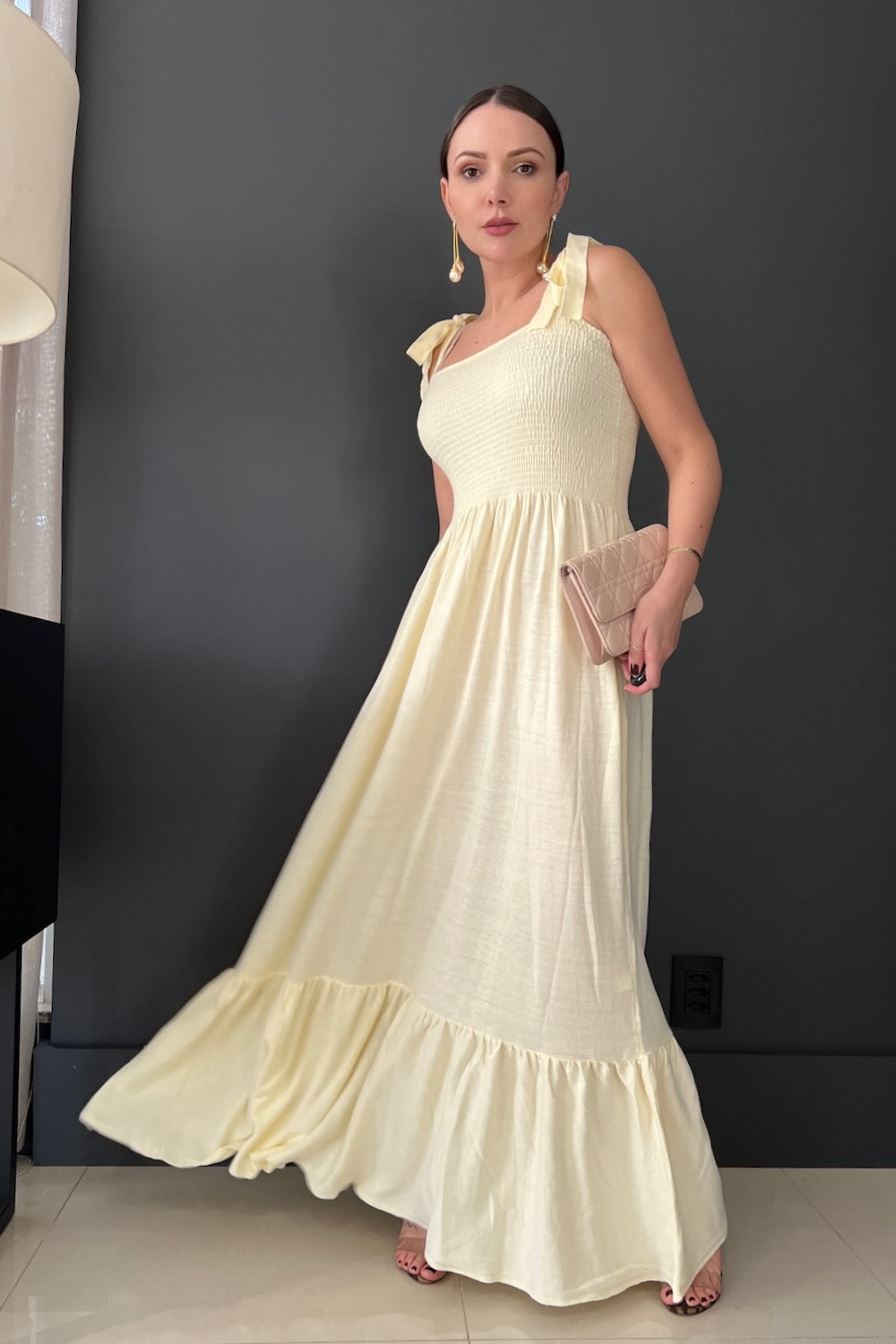 Vestido Tricot Longo com Babado na Barra - Maitê