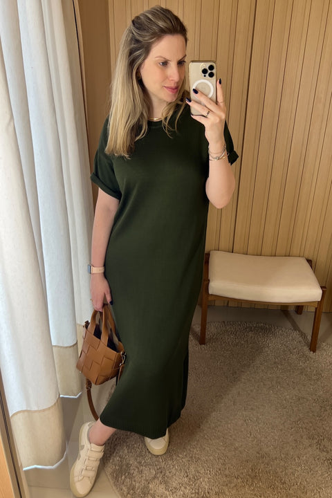 Vestido Tricot T-shirt