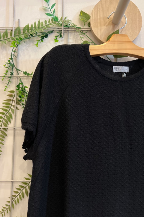 Vestido Tricot - Capri com decote redondo e modelagem evasê