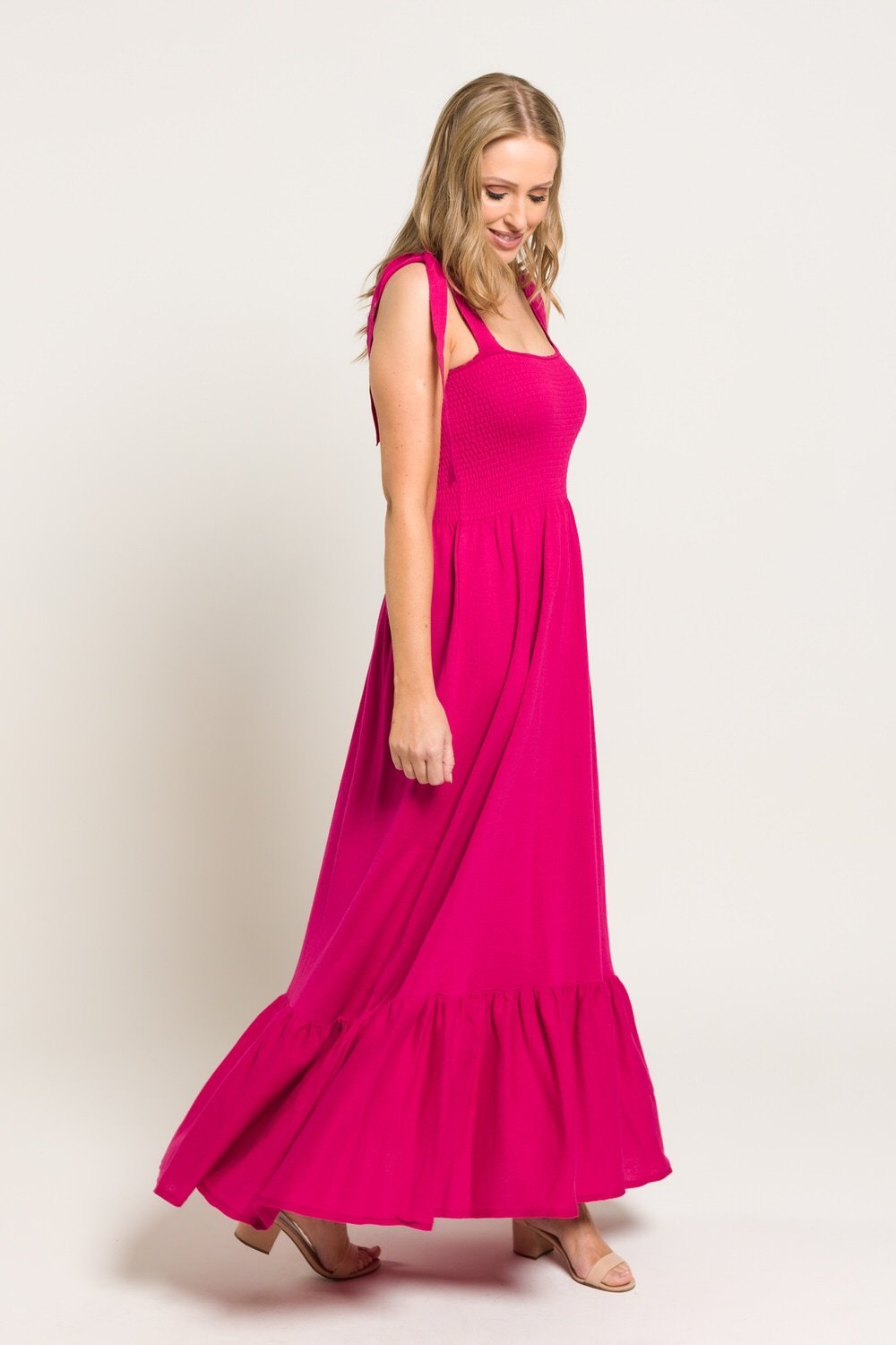 Vestido Tricot Longo com Babado na Barra - Maitê