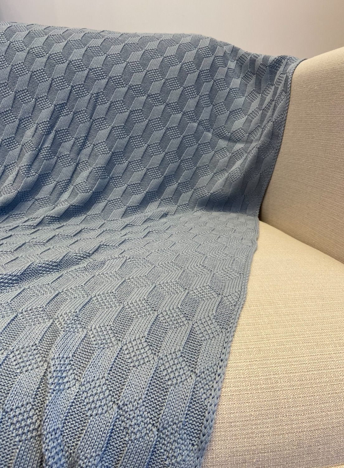 Manta de Sofá em Tricot - Bianca