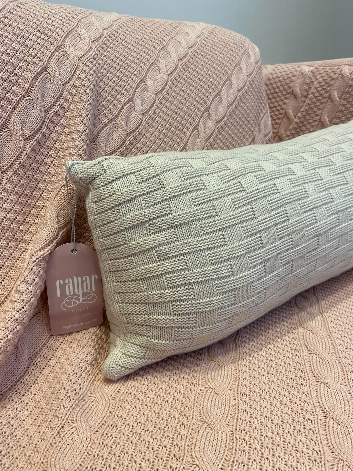 Manta de Sofá em Tricot - Amélia