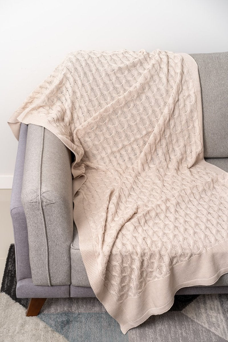 Manta de Poltrona em Tricot - Martina