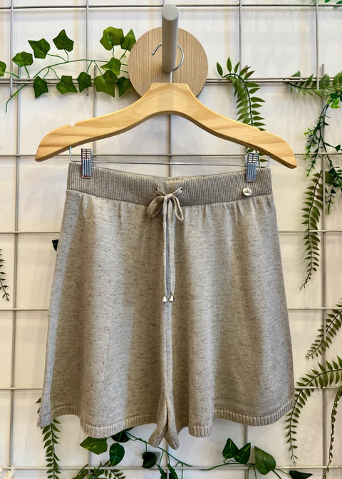 Shorts Tricot Evasê - Santorini