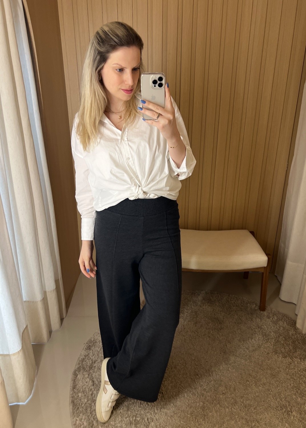 Calça Tricot Pantalona Lia