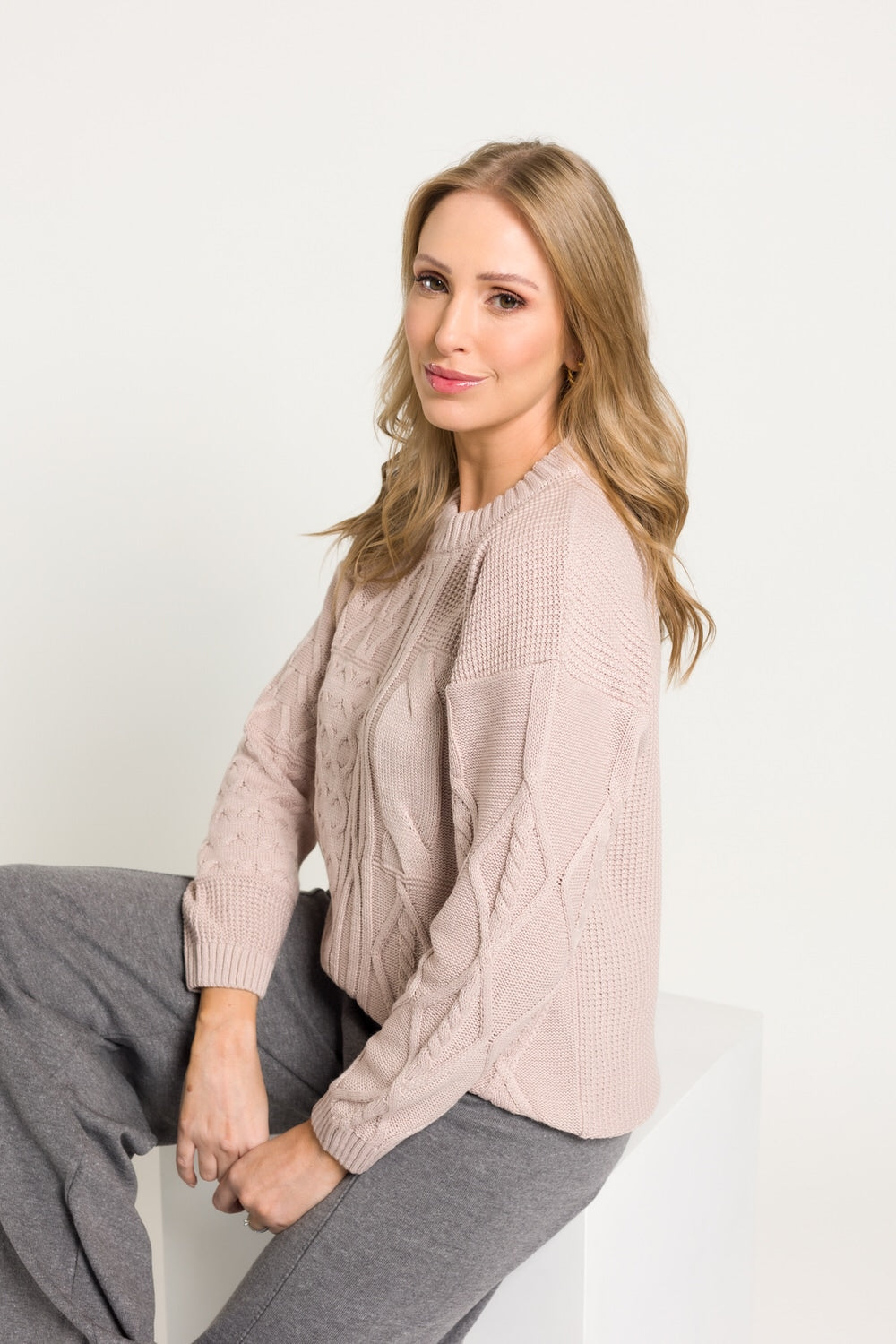 Blusa Tricot Blocos de Tramas - Raquel