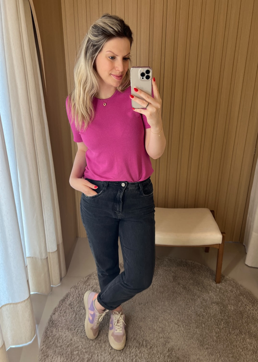 Blusa T-shirt Tricot Básica