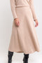 Saia Tricot - Londres com comprimento midi e modelagem evasê